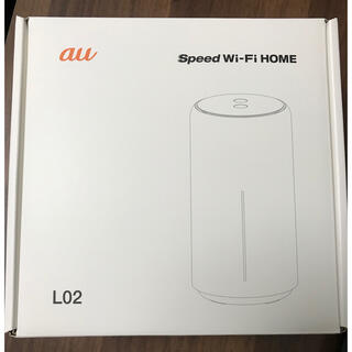 エーユー(au)の【新品未使用】au Speed Wi-Fi HOME L02 ホワイト 制限○(PC周辺機器)