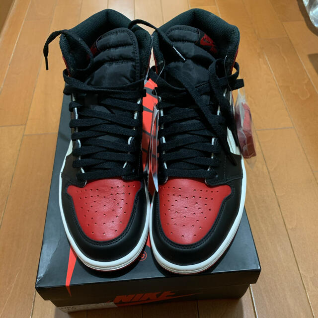 aj1 bred toe 28cm