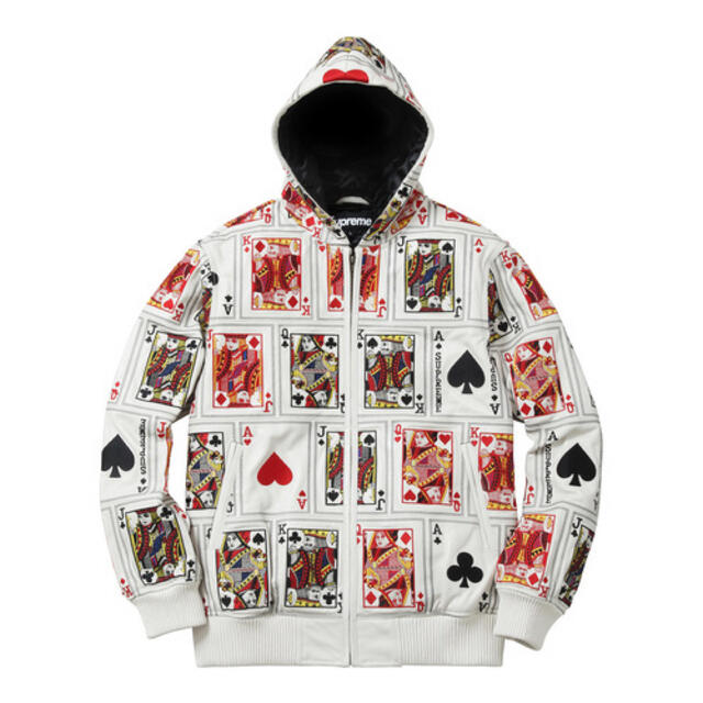 supreme CourtCards Hooded Leather Jacket