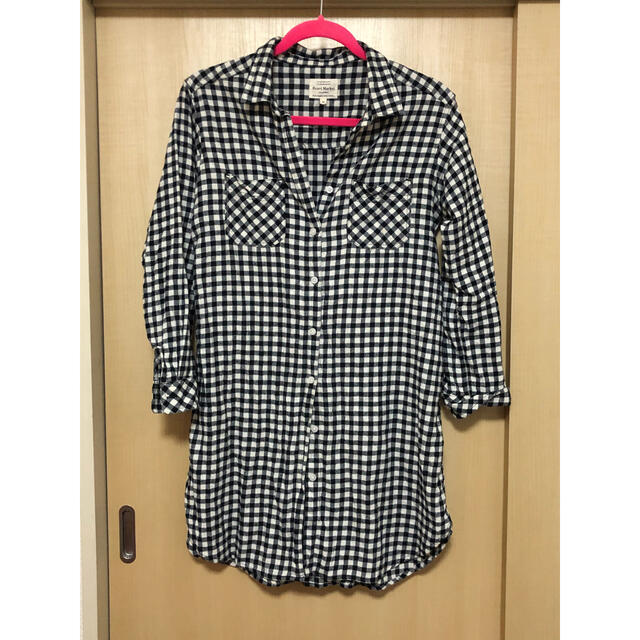 Heart Market(ハートマーケット)のギンガムチェックロングシャツ レディースのトップス(シャツ/ブラウス(長袖/七分))の商品写真