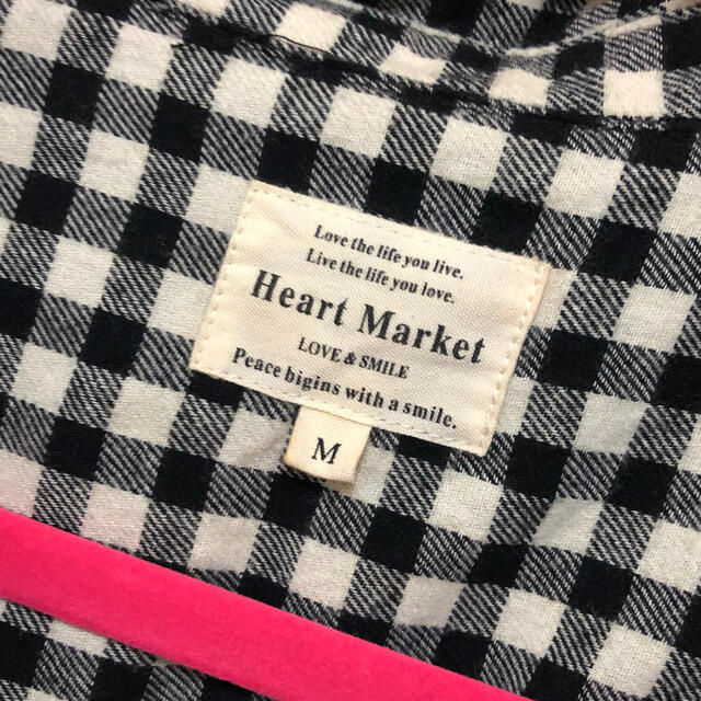 Heart Market(ハートマーケット)のギンガムチェックロングシャツ レディースのトップス(シャツ/ブラウス(長袖/七分))の商品写真