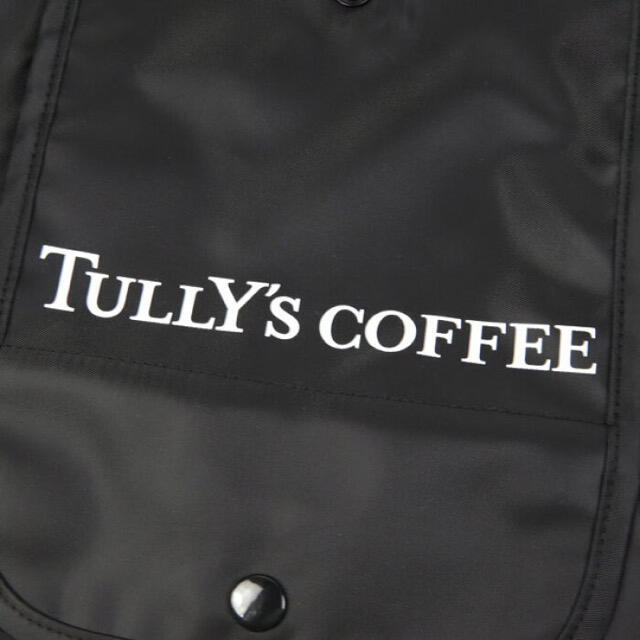 TULLY'S COFFEE(タリーズコーヒー)の【新品】タリーズ　タリーズ コーヒー　TULLY’S エコバッグ　ブラック　黒 レディースのバッグ(エコバッグ)の商品写真