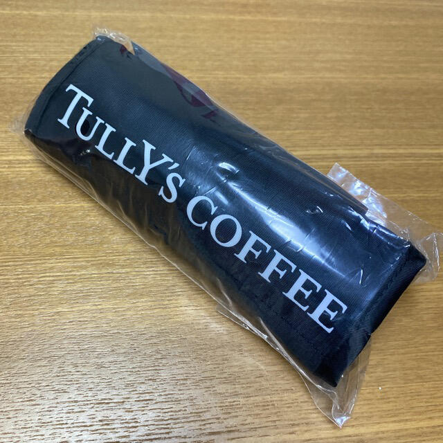 TULLY'S COFFEE(タリーズコーヒー)の【新品】タリーズ　タリーズ コーヒー　TULLY’S エコバッグ　ブラック　黒 レディースのバッグ(エコバッグ)の商品写真