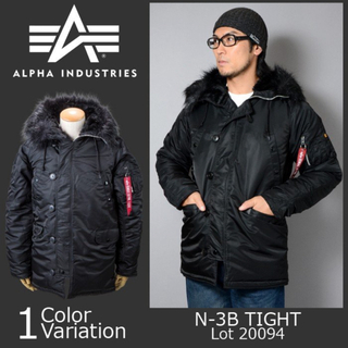 Alpha Industries ジャケット N-3B メンズ ブラック