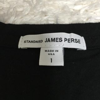 ジェームスパース(JAMES PERSE)のJAMES PERSEブラックTシャツ(Tシャツ(半袖/袖なし))