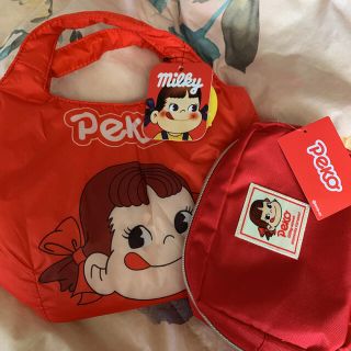 サンリオ(サンリオ)の新品♡ペコちゃん♡ミニトートバッグ&スクエアポーチセット♡(トートバッグ)