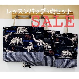 42♪レッスンバッグ3点セット(年末SALE）(バッグ/レッスンバッグ)