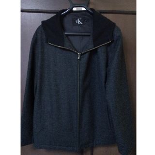 カルバンクライン(Calvin Klein)の【Mサイズ】Calvin Klein ダークグレー パーカー(パーカー)