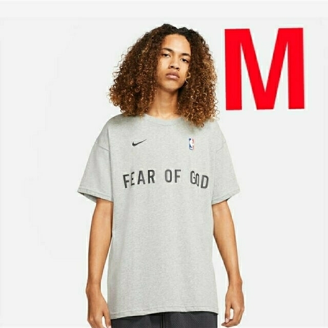 NIKE fear of god ダークグレーヘザー ウォームアップTシャツ