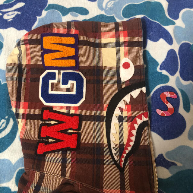 A BATHING APE - APE シャークパーカー S 正規品 会員限定 送料込の