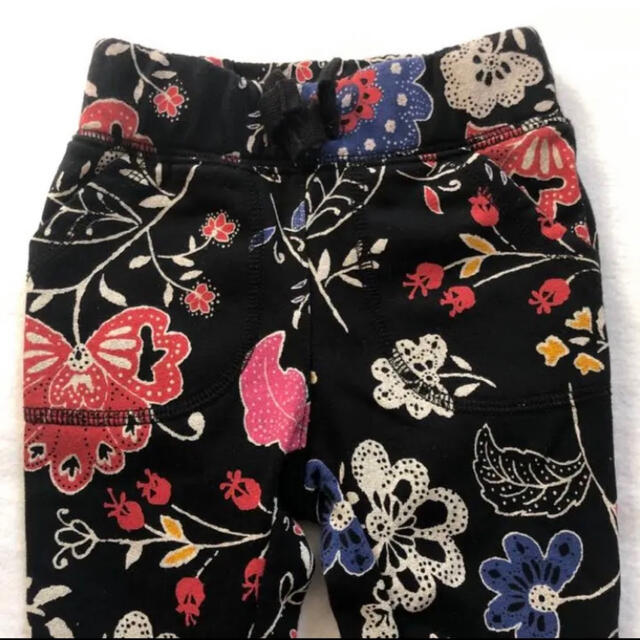 Old Navy(オールドネイビー)の【美品】80 Old Navy 花柄　裏起毛　ズボン　保育園　Gap 暖パン キッズ/ベビー/マタニティのベビー服(~85cm)(パンツ)の商品写真