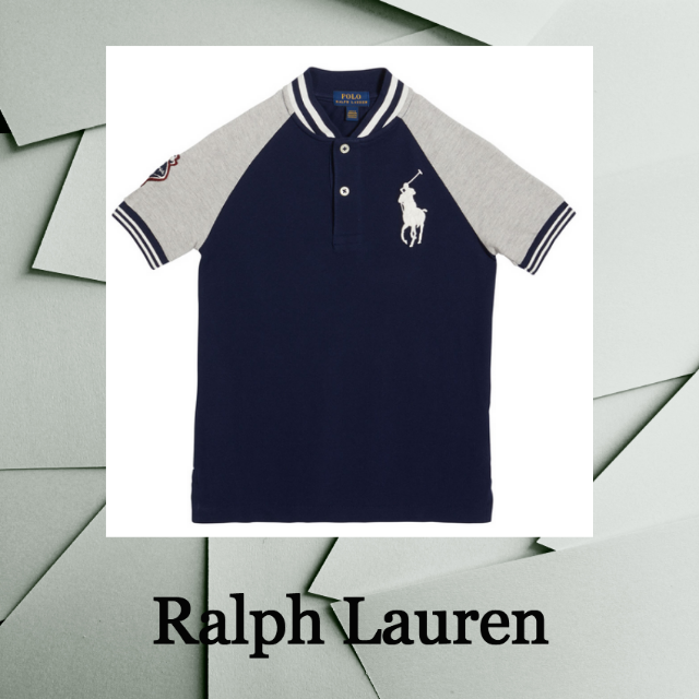 ★SALE☆【Ralph Lauren】ポロシャツ　サッカー詩集ロゴ　半袖　子供
