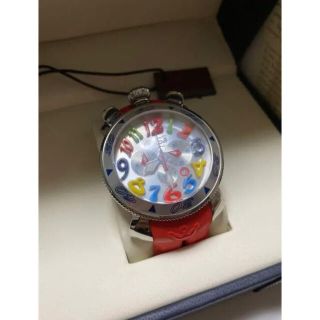 GaGa MILANO ガガミラノ『マヌアーレ クロノグラフ 48mm』レッド