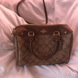 コーチ(COACH)のcoach2way ショルダーバッグ　ハンドバッグ miniボストンバッグ(ハンドバッグ)