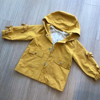 ザラキッズ(ZARA KIDS)のzarakids ザラキッズ 袖リボン付ブルゾン　104cm(ジャケット/上着)