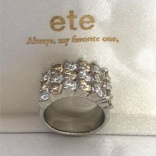 エテ(ete)の【美品】ete ゴージャスシルバーリング 13号(リング(指輪))