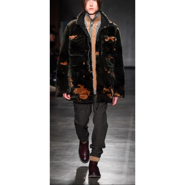 格安新品 sacai - sacai 17aw デジタルカモ ファー ジャケット