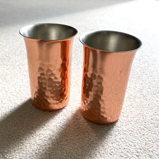 純銅 タンブラー 2個セット(グラス/カップ)