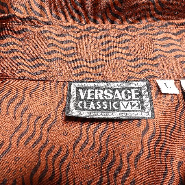 VERSACE(ヴェルサーチ)の☆VERSACE ☆ブラウンのシャツ♪メンズLサイズ メンズのトップス(シャツ)の商品写真