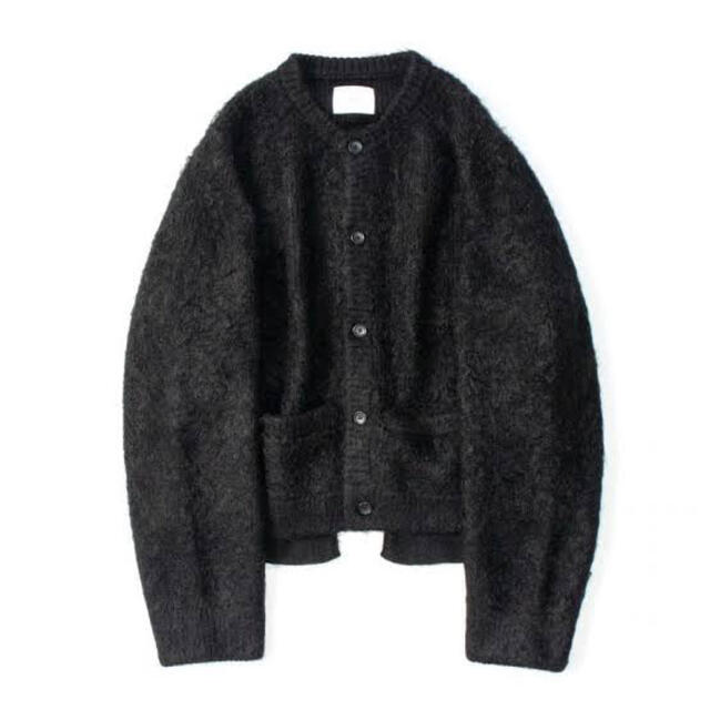 メンズstein kid mohair cardigan brack Sサイズ