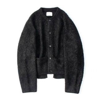 サンシー(SUNSEA)のstein kid mohair cardigan brack Sサイズ(カーディガン)