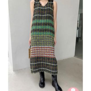 ザラ(ZARA)のbirthdaybash  ツィードワンピース(ロングワンピース/マキシワンピース)