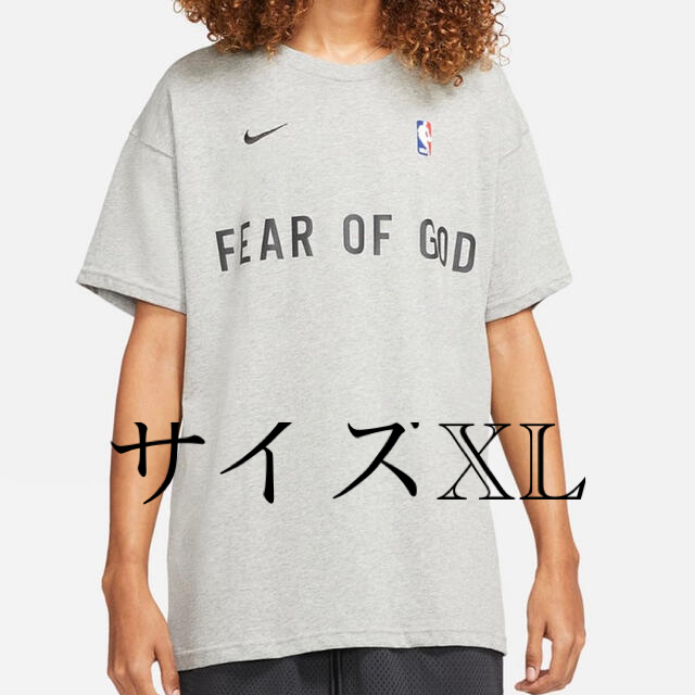 fear of god nike  Tシャツ　グレイ　XL