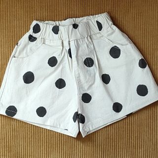 新品 キッズ ズボン 半ズボン 男の子 女の子 ドット ボトムス ハーフパンツ(その他)