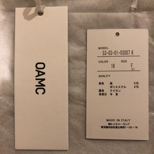 Jil Sander(ジルサンダー)のOAMC 2020SS セラトート バッグ チェック柄 メンズのバッグ(ショルダーバッグ)の商品写真