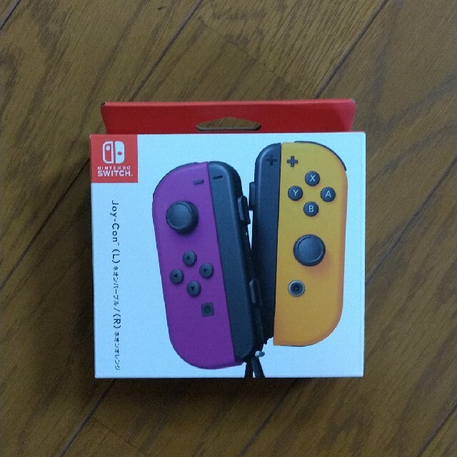 新品 Joy-Con ネオンオレンジ ネオンパープル ニンテンドースイッチ