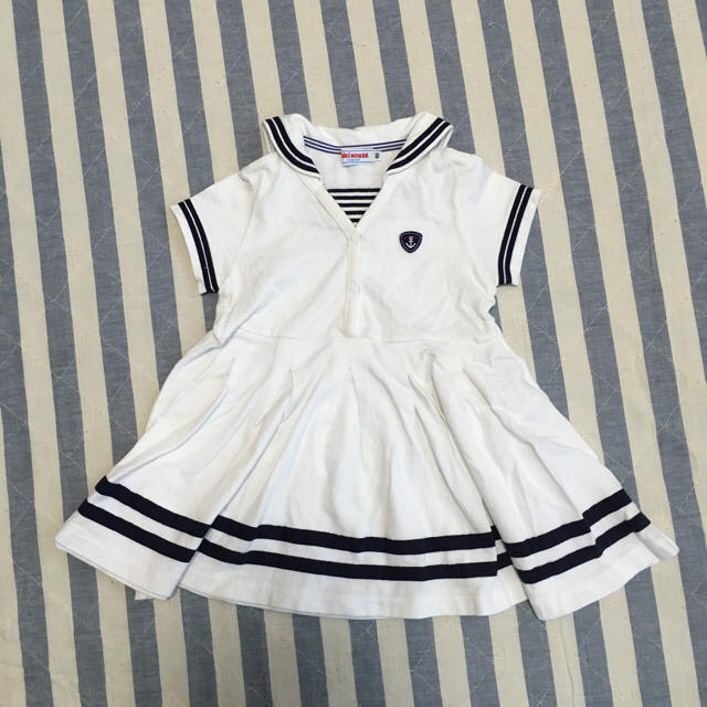 mikihouse(ミキハウス)のミキハウス 90㎝ワンピース  キッズ/ベビー/マタニティのキッズ服女の子用(90cm~)(ワンピース)の商品写真