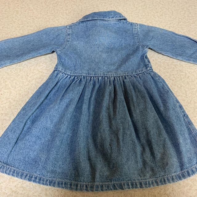 Disney(ディズニー)のDisney デニムワンピース キッズ/ベビー/マタニティのキッズ服女の子用(90cm~)(ワンピース)の商品写真