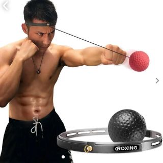 ♪新品♪ パンチングボール  ボクシング 動体視力　反射神経 トレーニング 黒(トレーニング用品)