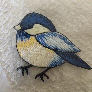 青い鳥　刺繍ワッペン(各種パーツ)