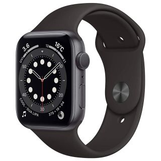 アップルウォッチ(Apple Watch)の【新品未開封】Apple Watch 6 GPS 44mm スペースグレイ(腕時計(デジタル))