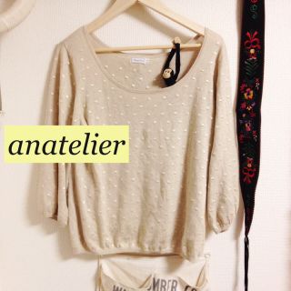 アナトリエ(anatelier)の水玉カットソー♡送料込♡着画あり(カットソー(長袖/七分))