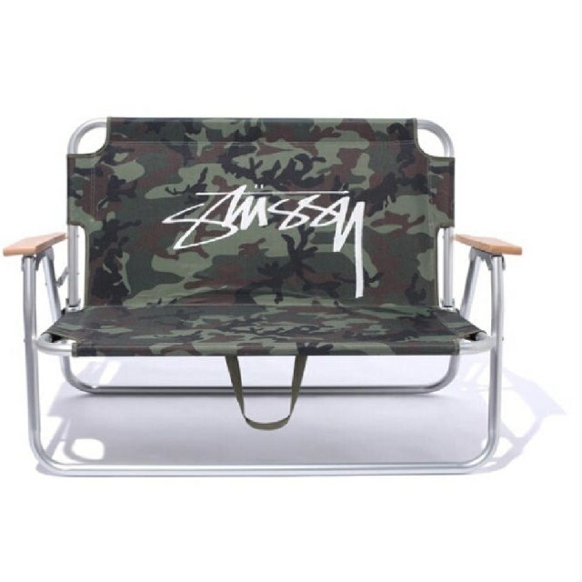 STUSSY(ステューシー)の【激レア】STUSSY×Colemanコラボ　ベンチ　チェア３点セット　 スポーツ/アウトドアのアウトドア(テーブル/チェア)の商品写真