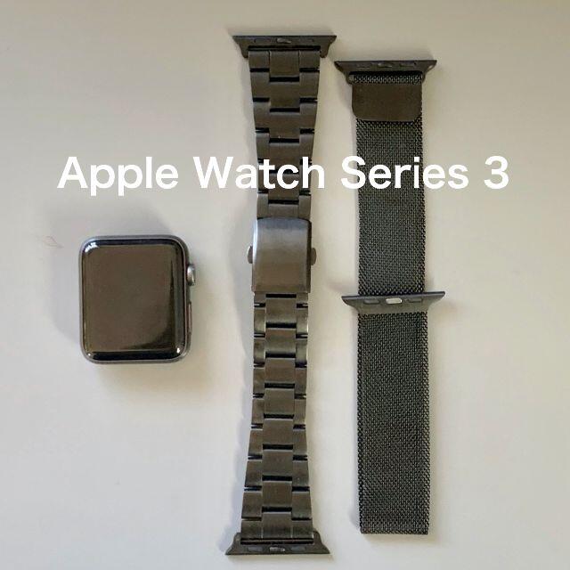 Apple Watch series 3 42mm GPS＋ベルト２本 - その他