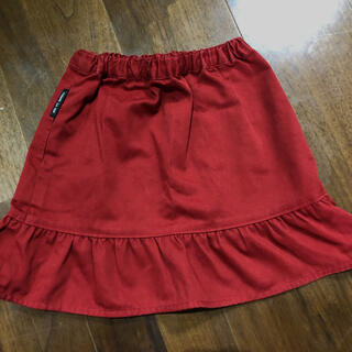 コムサデモード(COMME CA DU MODE)の【8001】コムサデモード　赤スカート　80サイズ(スカート)