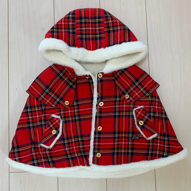 BURBERRY(バーバリー)のバーバリー90、ポンチョ Set キッズ/ベビー/マタニティのキッズ服女の子用(90cm~)(ドレス/フォーマル)の商品写真