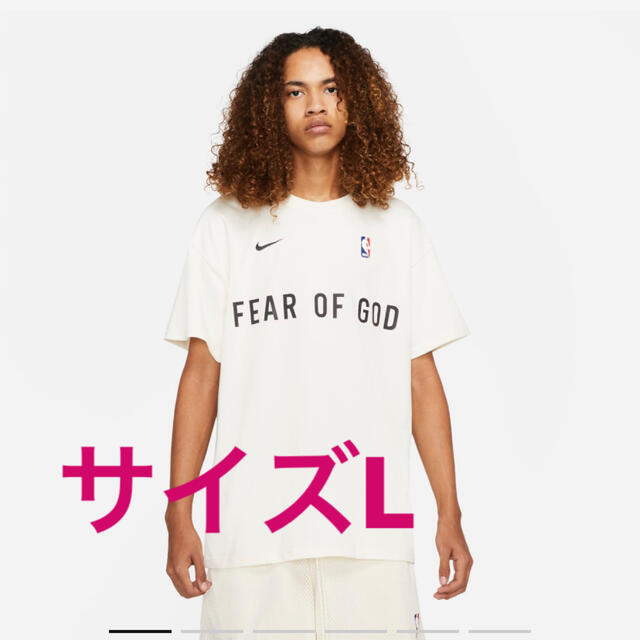 ナイキ　FEAR OF GOD Tシャツ　Lサイズ　ペールアイボリーメンズ