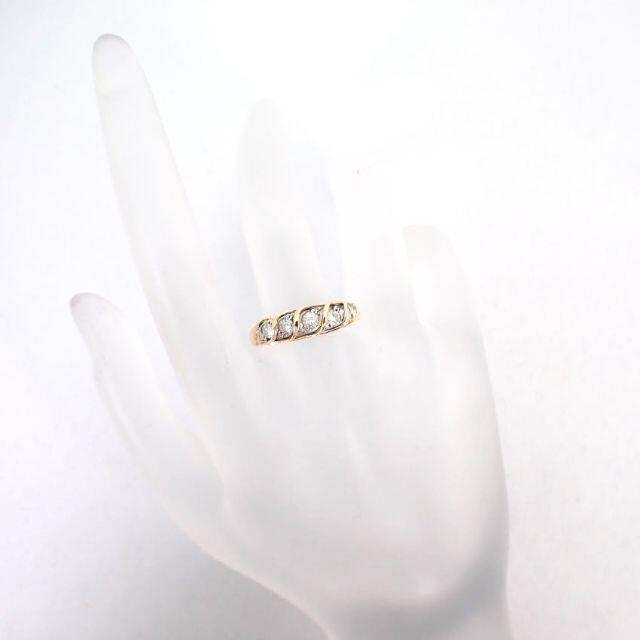 Pt900/K18 ダイヤモンド コンビ リング 14.5号 [g327-3] レディースのアクセサリー(リング(指輪))の商品写真