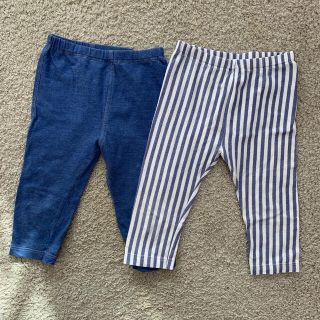 ユニクロ(UNIQLO)のユニクロ　ベビーレギンス（７分丈）　２枚セット(パンツ/スパッツ)