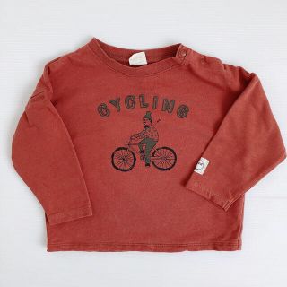 ザラキッズ(ZARA KIDS)の2点セット【未使用】おまけ付き　長袖カットソー　シンプルトップス　くすみカラー(Tシャツ/カットソー)