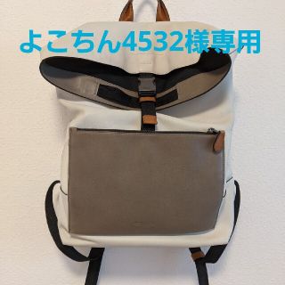 コーチ(COACH)のCOACH　メンズ　バックパック　ホワイト(バッグパック/リュック)