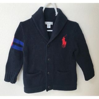 ポロラルフローレン(POLO RALPH LAUREN)のラルフローレン ニット ジャケット ネイビー サイズ24M(ニット)