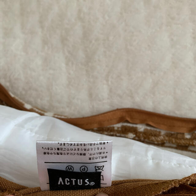 ACTUS(アクタス)のアクタス　クッションカバー　ブラウン インテリア/住まい/日用品のインテリア小物(クッションカバー)の商品写真