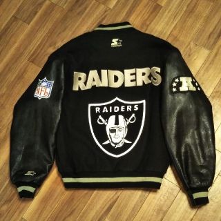 激レア 90s starter nfl レイダース スタジャン ブルゾンの通販 by RF ...