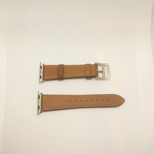 ブラウン★アップルウォッチバンド 高級レザー ベルト Apple Watch メンズの時計(レザーベルト)の商品写真