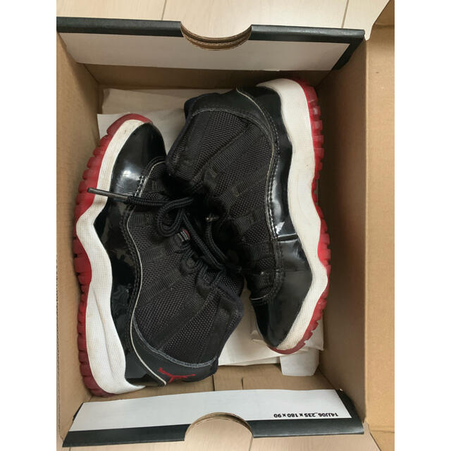 NIKE Jordan 11 Bred 17cm 箱付き